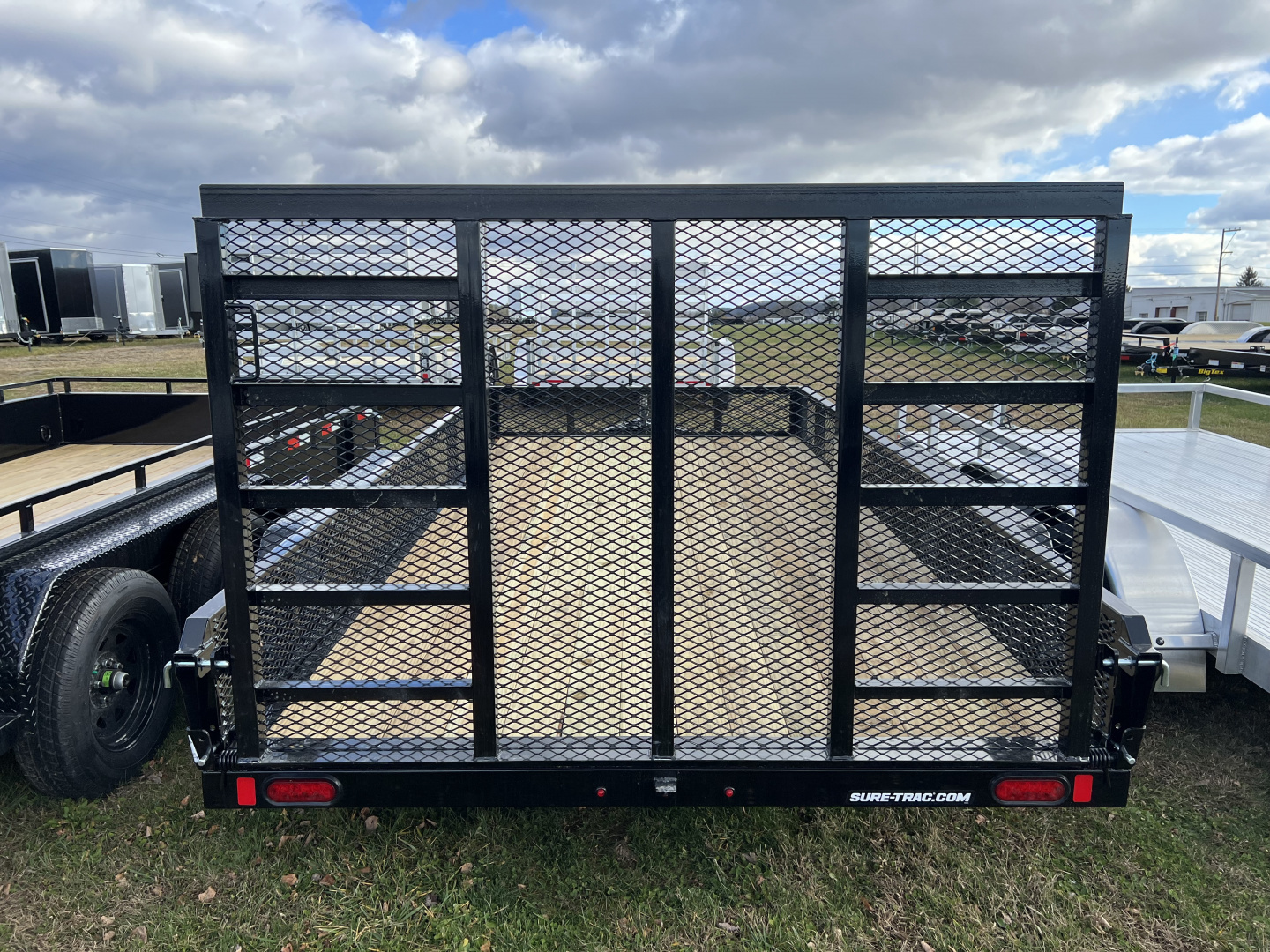 New 2026 Sure-Trac 7X14 7K Mesh Side Landscape Utility Trailer