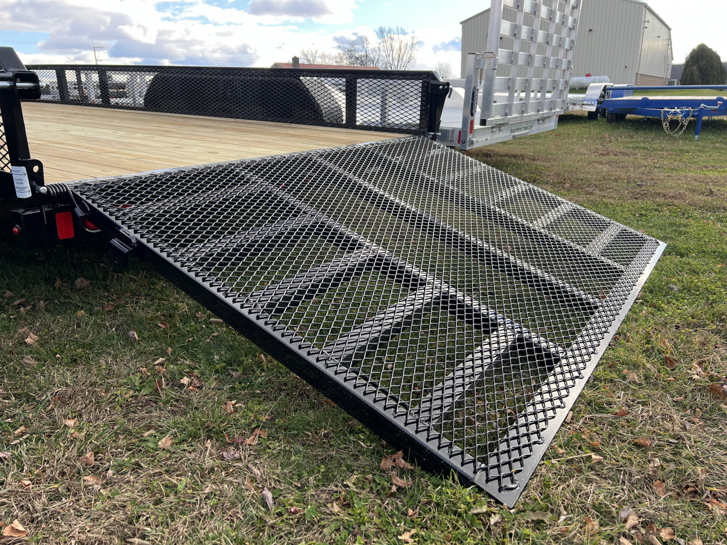 New 2026 Sure-Trac 7X14 7K Mesh Side Landscape Utility Trailer