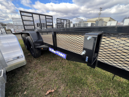New 2026 Sure-Trac 7X14 7K Mesh Side Landscape Utility Trailer