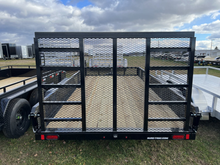 New 2026 Sure-Trac 7X14 7K Mesh Side Landscape Utility Trailer