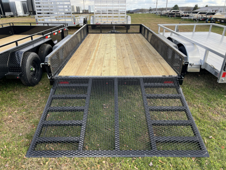 New 2026 Sure-Trac 7X14 7K Mesh Side Landscape Utility Trailer