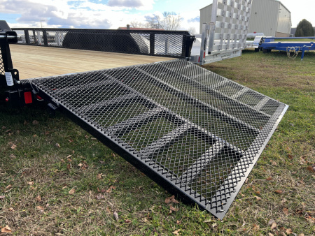 New 2026 Sure-Trac 7X14 7K Mesh Side Landscape Utility Trailer