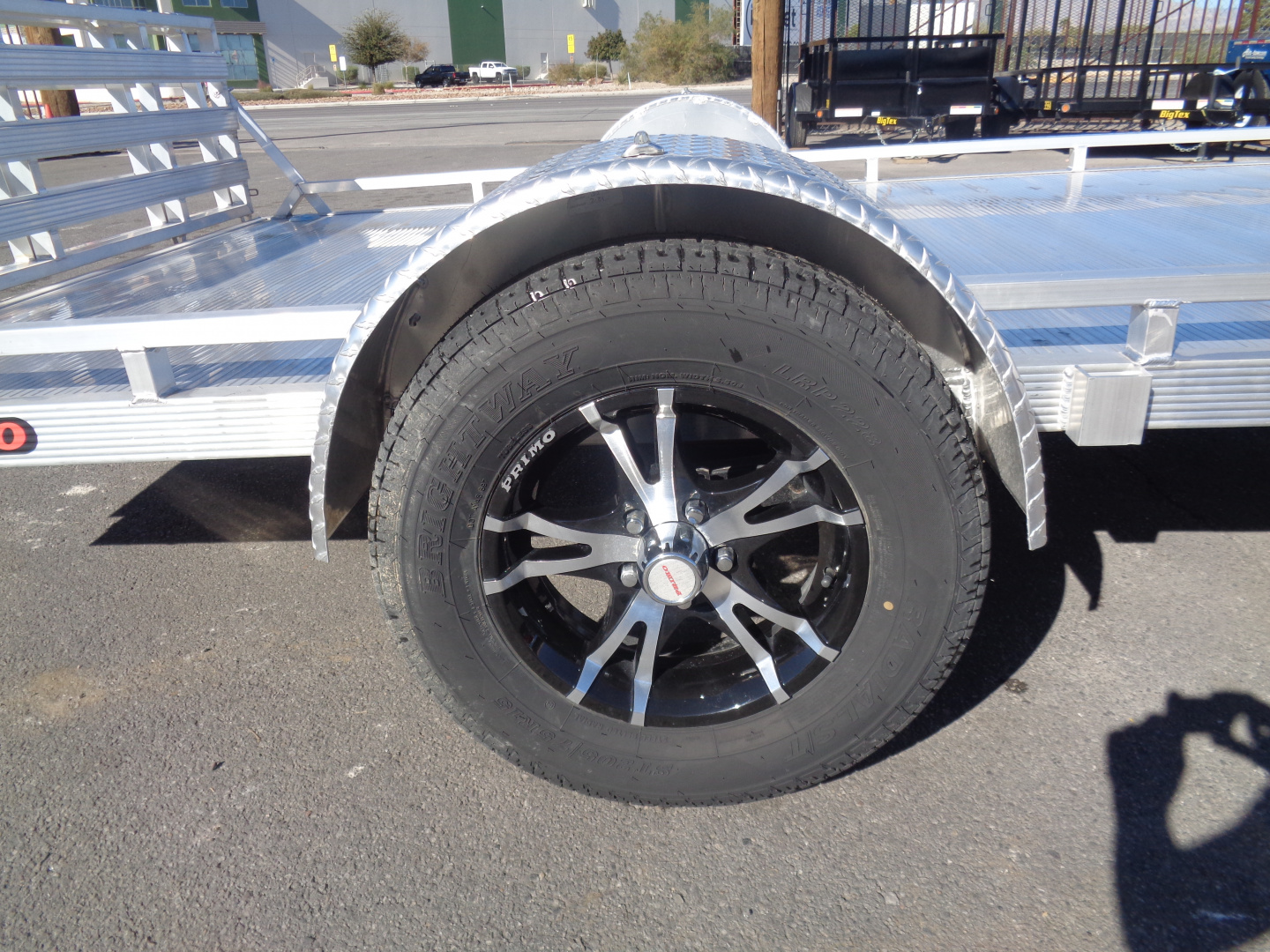 New 2023 Primo * UT82X12-LP * 12ft Aluminum ATV Trailer w/ Bi-Fold Tailgate