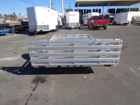 New 2023 Primo * UT82X12-LP * 12ft Aluminum ATV Trailer w/ Bi-Fold Tailgate