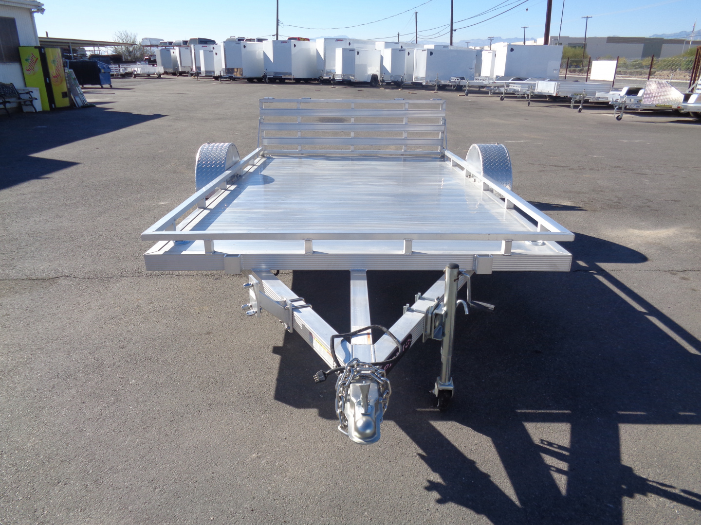 New 2023 Primo * UT82X12-LP * 12ft Aluminum ATV Trailer w/ Bi-Fold Tailgate