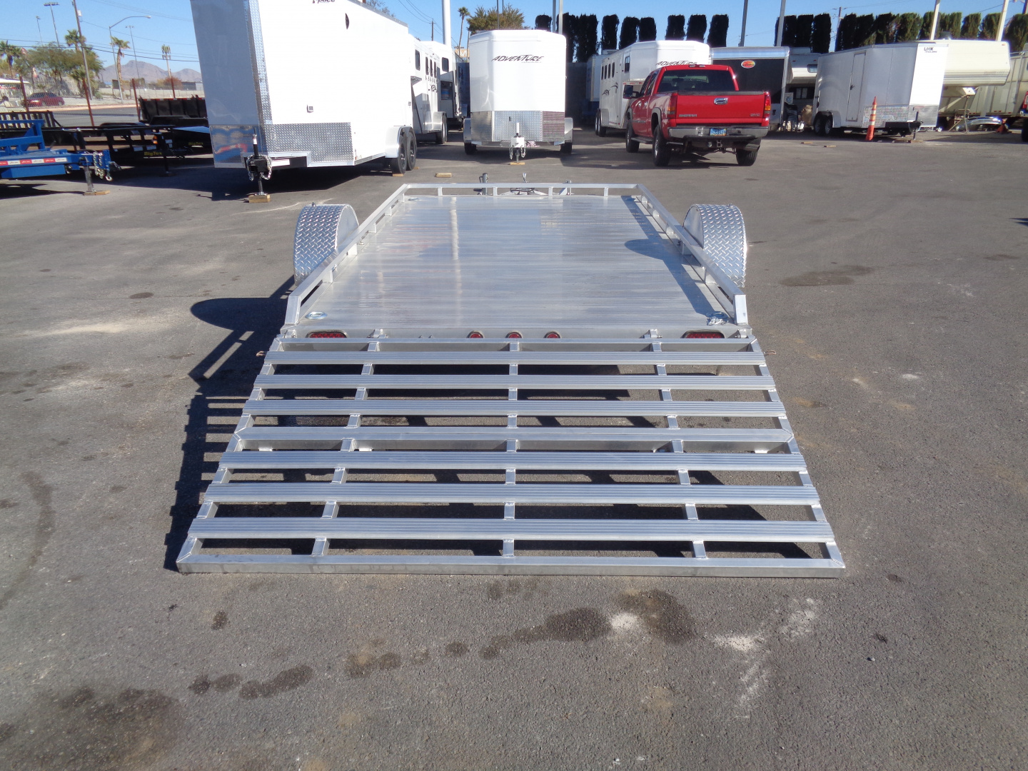 New 2023 Primo * UT82X12-LP * 12ft Aluminum ATV Trailer w/ Bi-Fold Tailgate