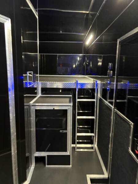 New 2026 Haulmark 44 Gooseneck Bathroom Race Trailer, Polycor, Insulated, Air Prep, A/C, Awnings, Race Ready