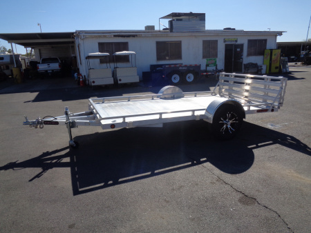 New 2023 Primo * UT82X12-LP * 12ft Aluminum ATV Trailer w/ Bi-Fold Tailgate