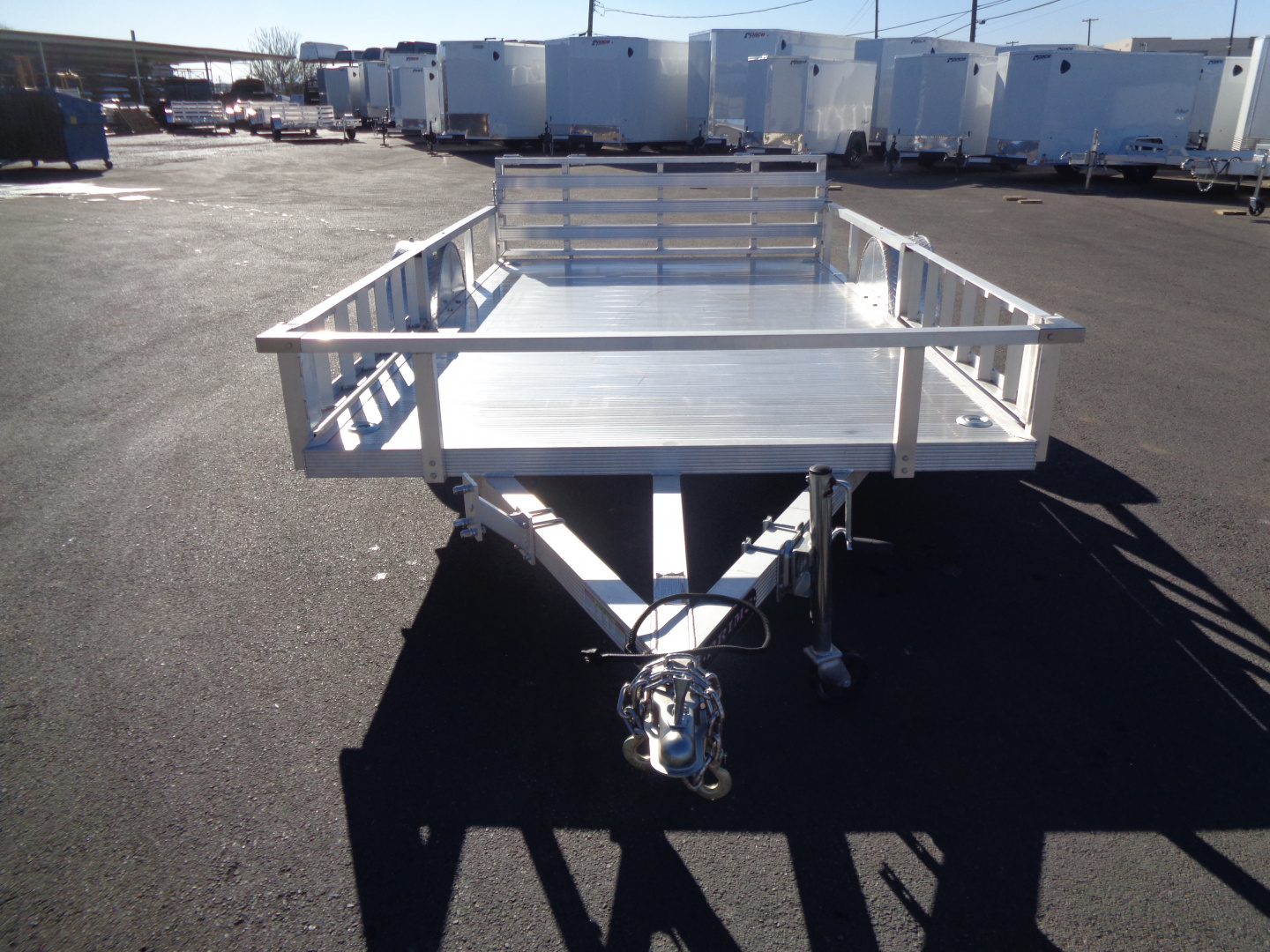 New 2023 Primo * ATV82X12 * 12ft Aluminum ATV Trailer w/ Side Ramps & Bi-Fold Tailgate