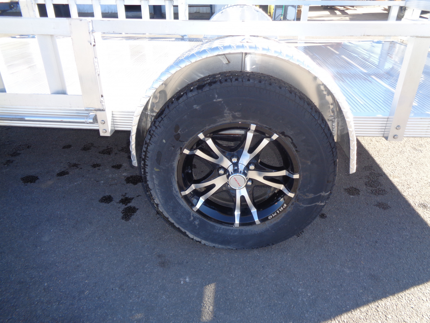 New 2023 Primo * ATV82X12 * 12ft Aluminum ATV Trailer w/ Side Ramps & Bi-Fold Tailgate