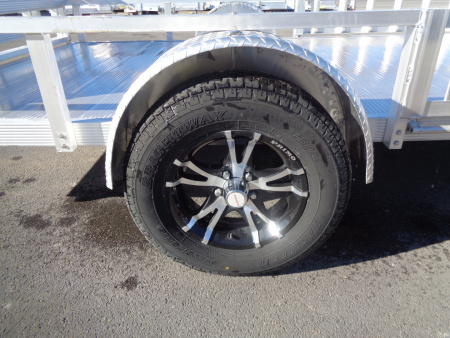 New 2023 Primo * ATV82X12 * 12ft Aluminum ATV Trailer w/ Side Ramps & Bi-Fold Tailgate