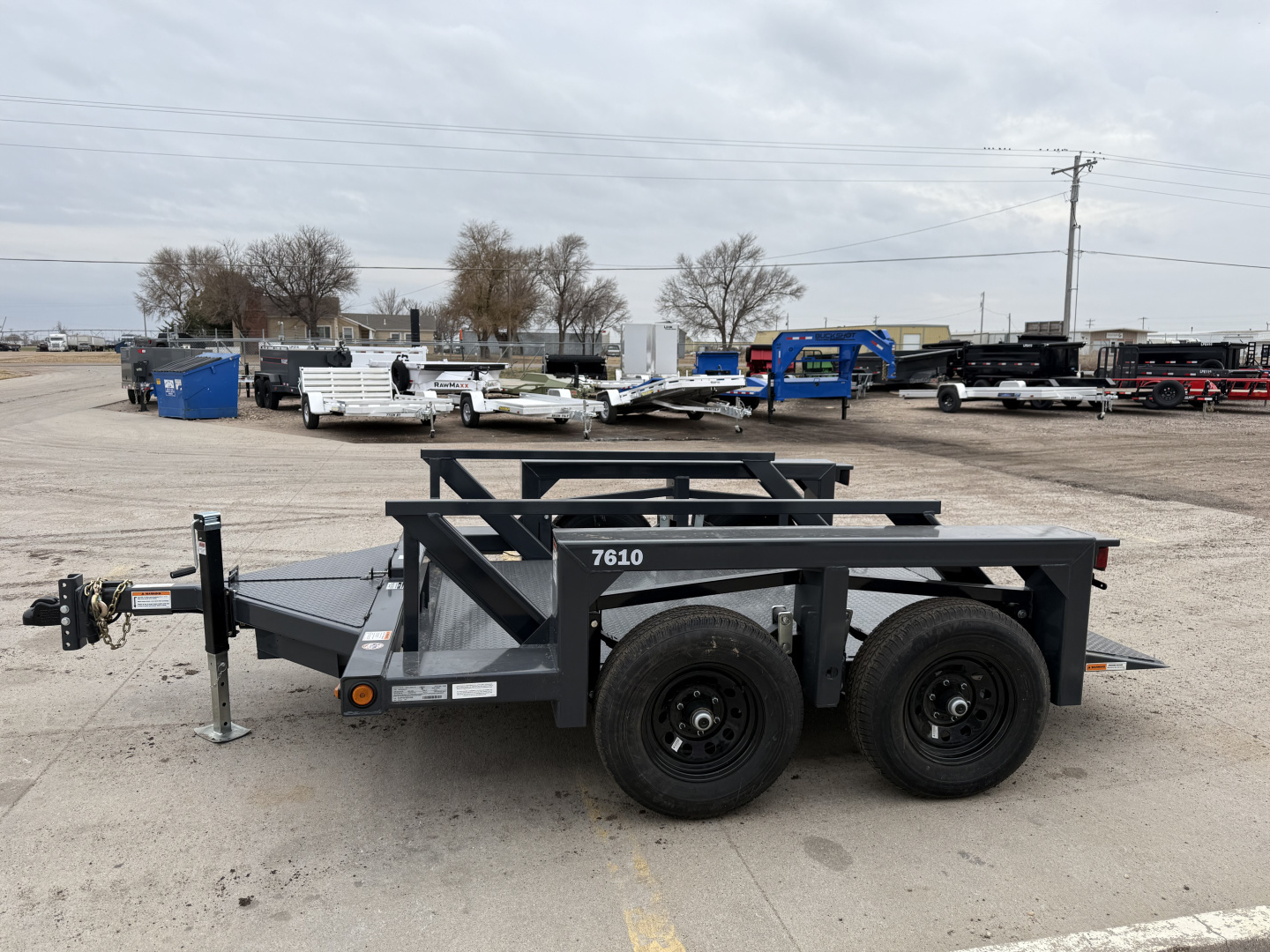 New 2026 Triple L 7610 75" X 10' 7000LB Payload Tilt Trailer