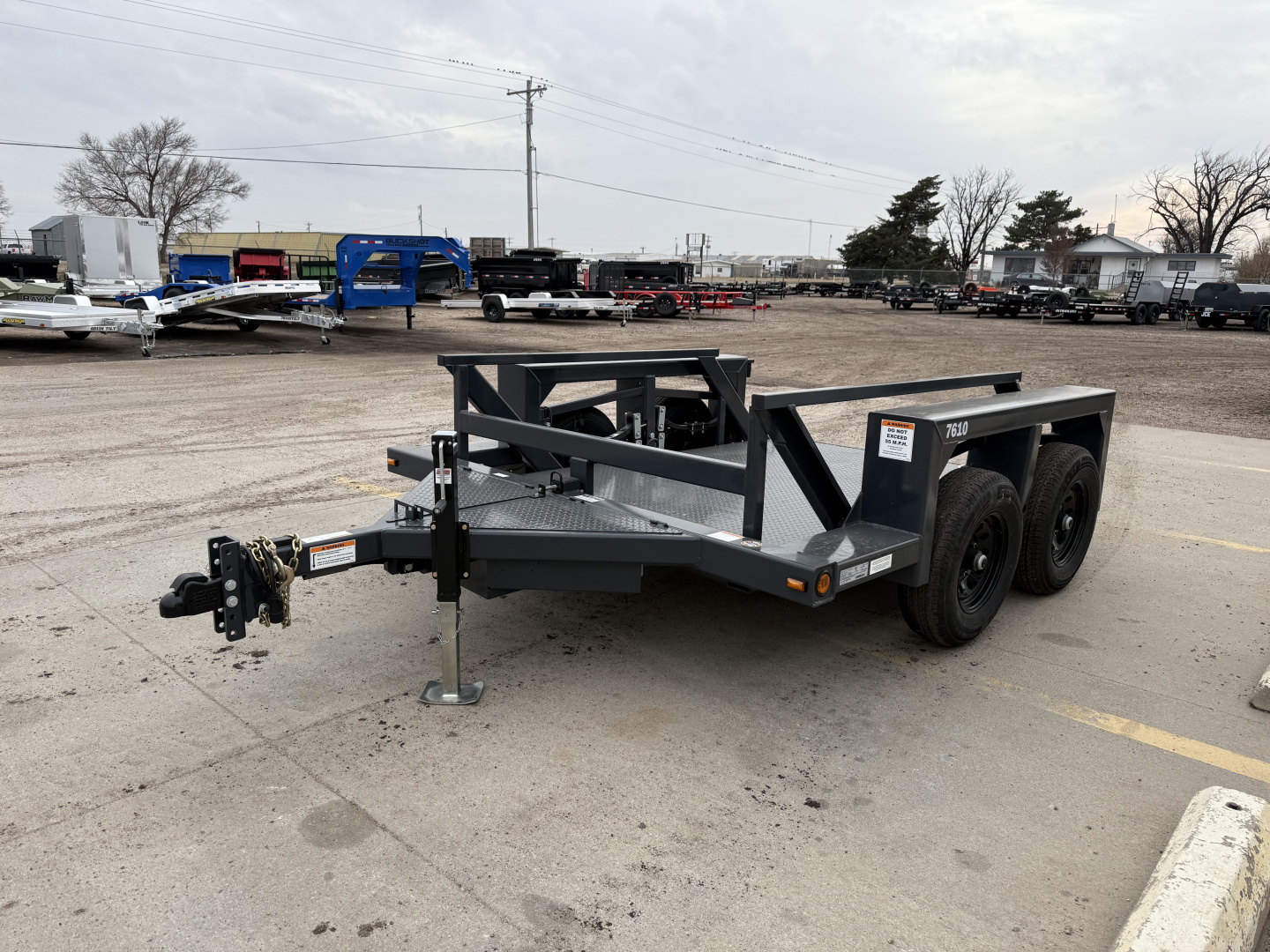 New 2026 Triple L 7610 75" X 10' 7000LB Payload Tilt Trailer