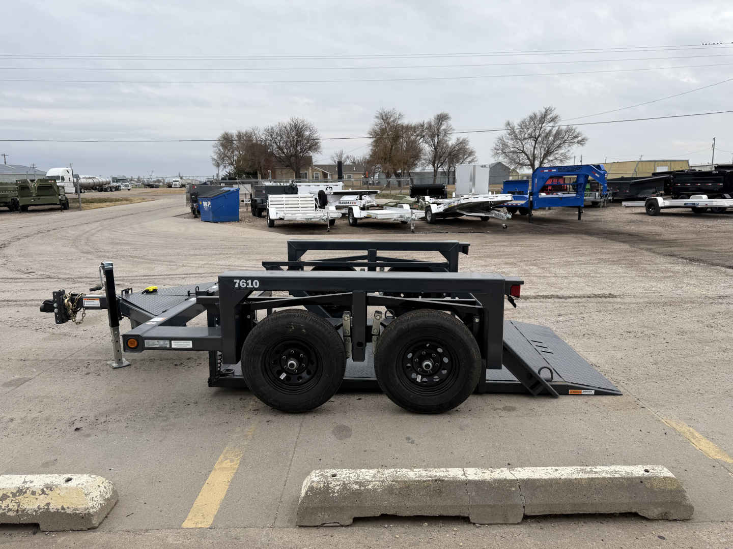 New 2026 Triple L 7610 75" X 10' 7000LB Payload Tilt Trailer