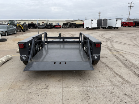 New 2026 Triple L 7610 75" X 10' 7000LB Payload Tilt Trailer