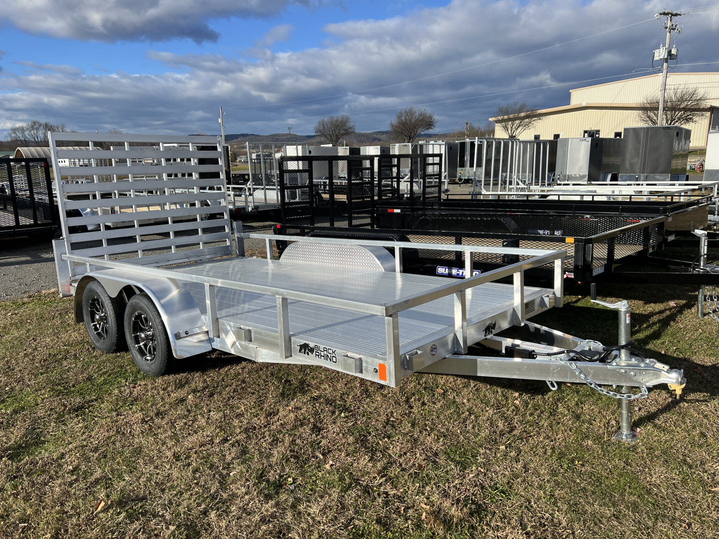 New 2025 Black Rhino 7X14 7K Utility Trailer