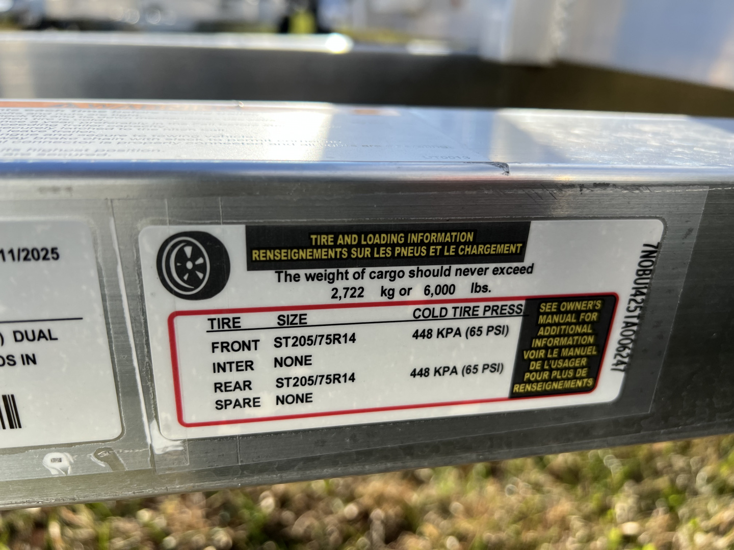 New 2025 Black Rhino 7X14 7K Utility Trailer