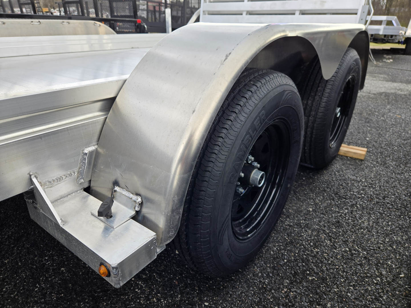 New 6.5 X 16 ALUMA ESA Aluminum Utility Trailer, 7k GVWR **w/ Bi-Fold Gate, Stab. Jacks, Rem. Fenders