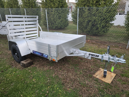 New 4' 5  x 8' ALUMA 548 ESA Aluminum Utility Trailer, 2K GVWR ***w/ 12  Solid Side Kit