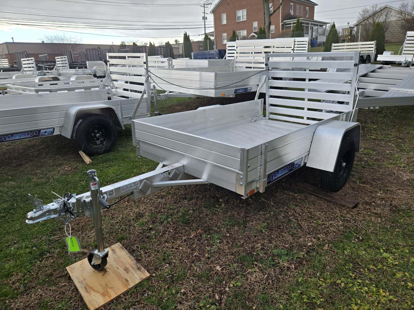 New 4' 5" x 8' ALUMA 548 ESA Aluminum Utility Trailer, 2K GVWR ***w/ 12" Solid Side Kit