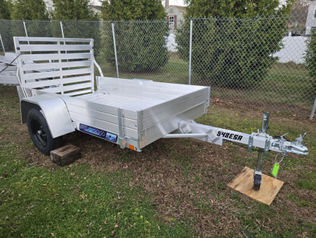 New 4' 5" x 8' ALUMA 548 ESA Aluminum Utility Trailer, 2K GVWR ***w/ 12" Solid Side Kit