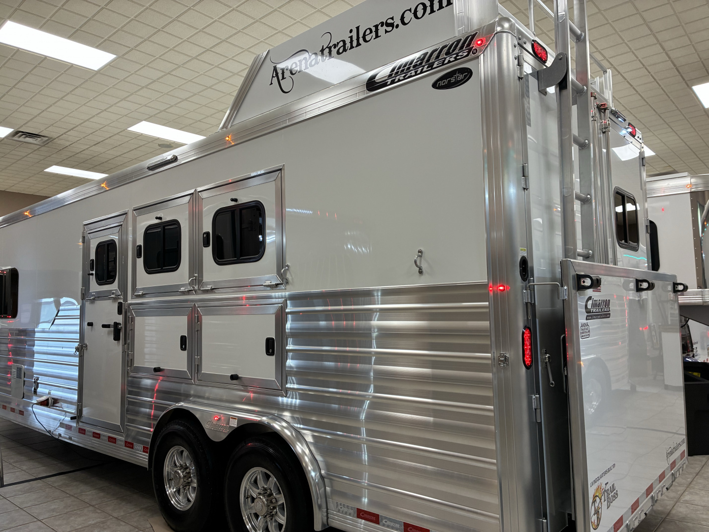 New 2026 Cimarron Trailers 3 Horse 10' 8" Trail Boss Conversions Living Quarters Horse Trailer