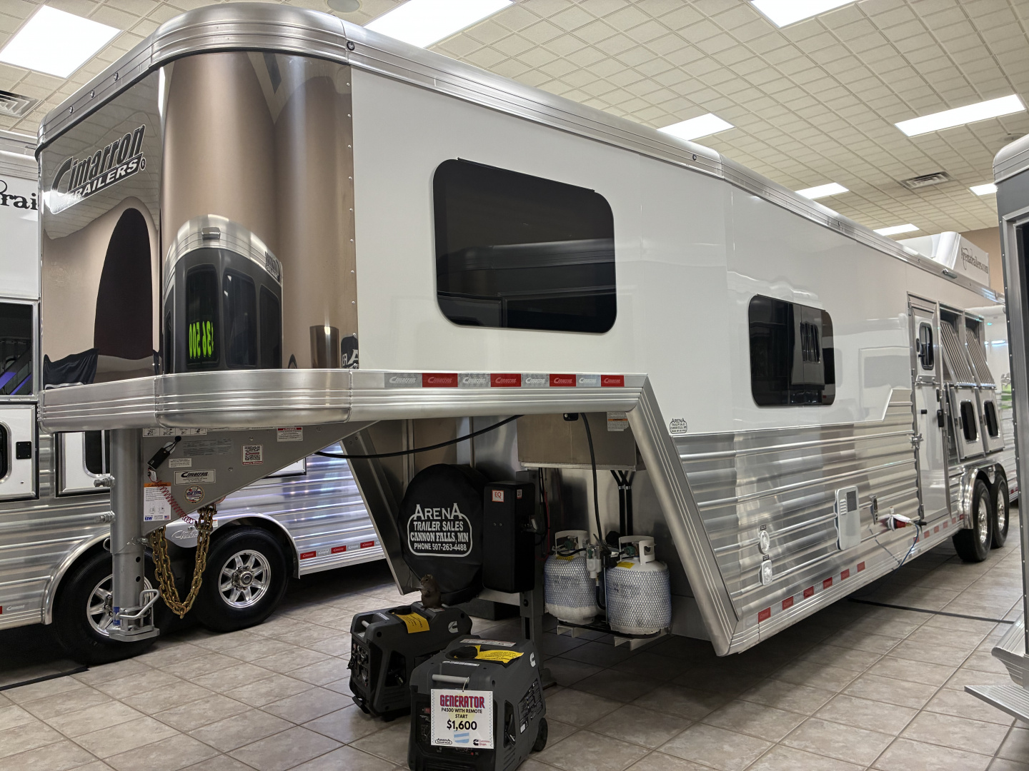 New 2026 Cimarron Trailers 3 Horse 10' 8" Trail Boss Conversions Living Quarters Horse Trailer