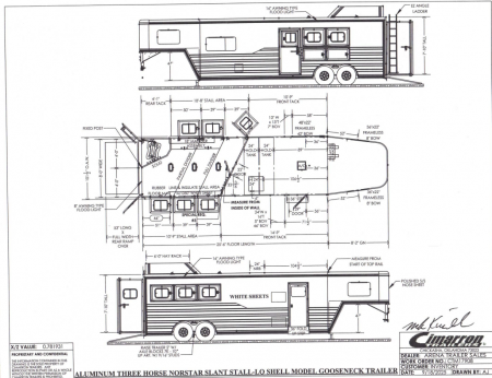 New 2026 Cimarron Trailers 3 Horse 10' 8" Trail Boss Conversions Living Quarters Horse Trailer