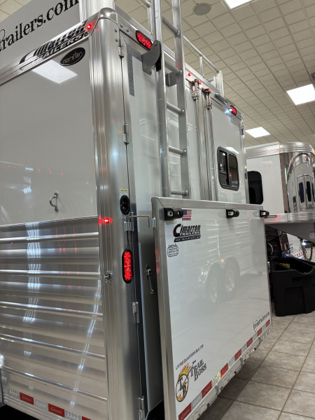 New 2026 Cimarron Trailers 3 Horse 10' 8" Trail Boss Conversions Living Quarters Horse Trailer