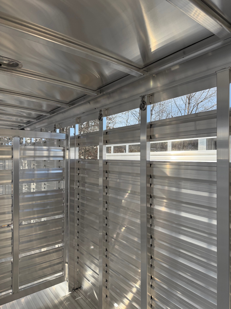 New 2026 Exiss Trailers STC Gooseneck 6824 Stock / Stock Combo Trailer