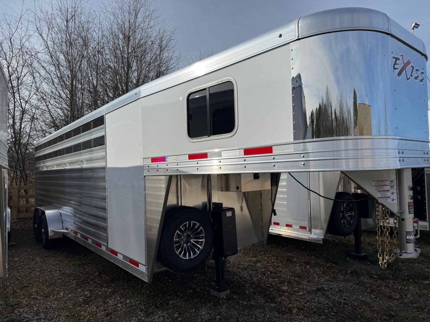 New 2026 Exiss Trailers STC Gooseneck 6824 Stock / Stock Combo Trailer