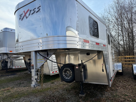 New 2026 Exiss Trailers STC Gooseneck 6824 Stock / Stock Combo Trailer
