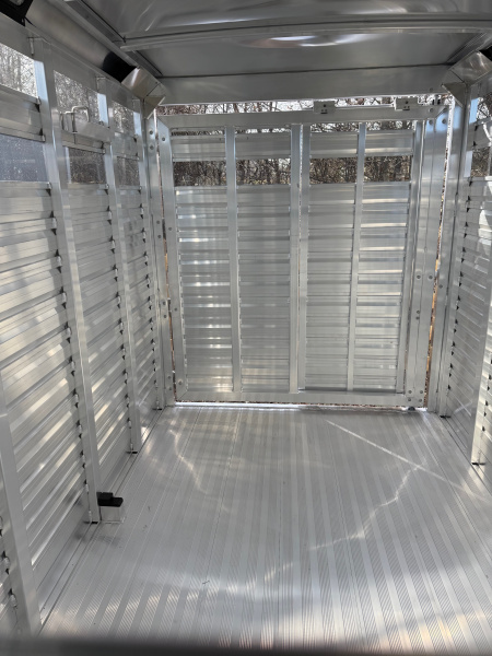 New 2026 Exiss Trailers STC Gooseneck 6824 Stock / Stock Combo Trailer