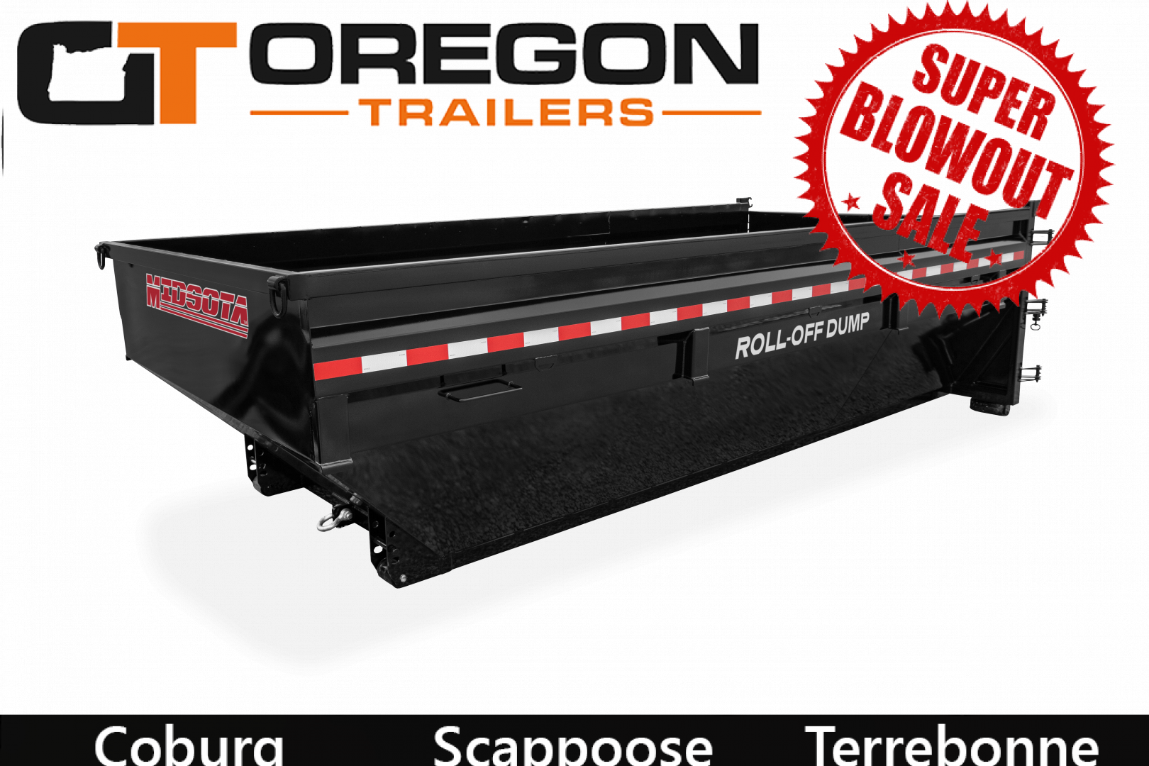 New 2026 Midsota Roll Off Dump Bin 7x16 w/ 2' Sides 7.25 Cubic Yards