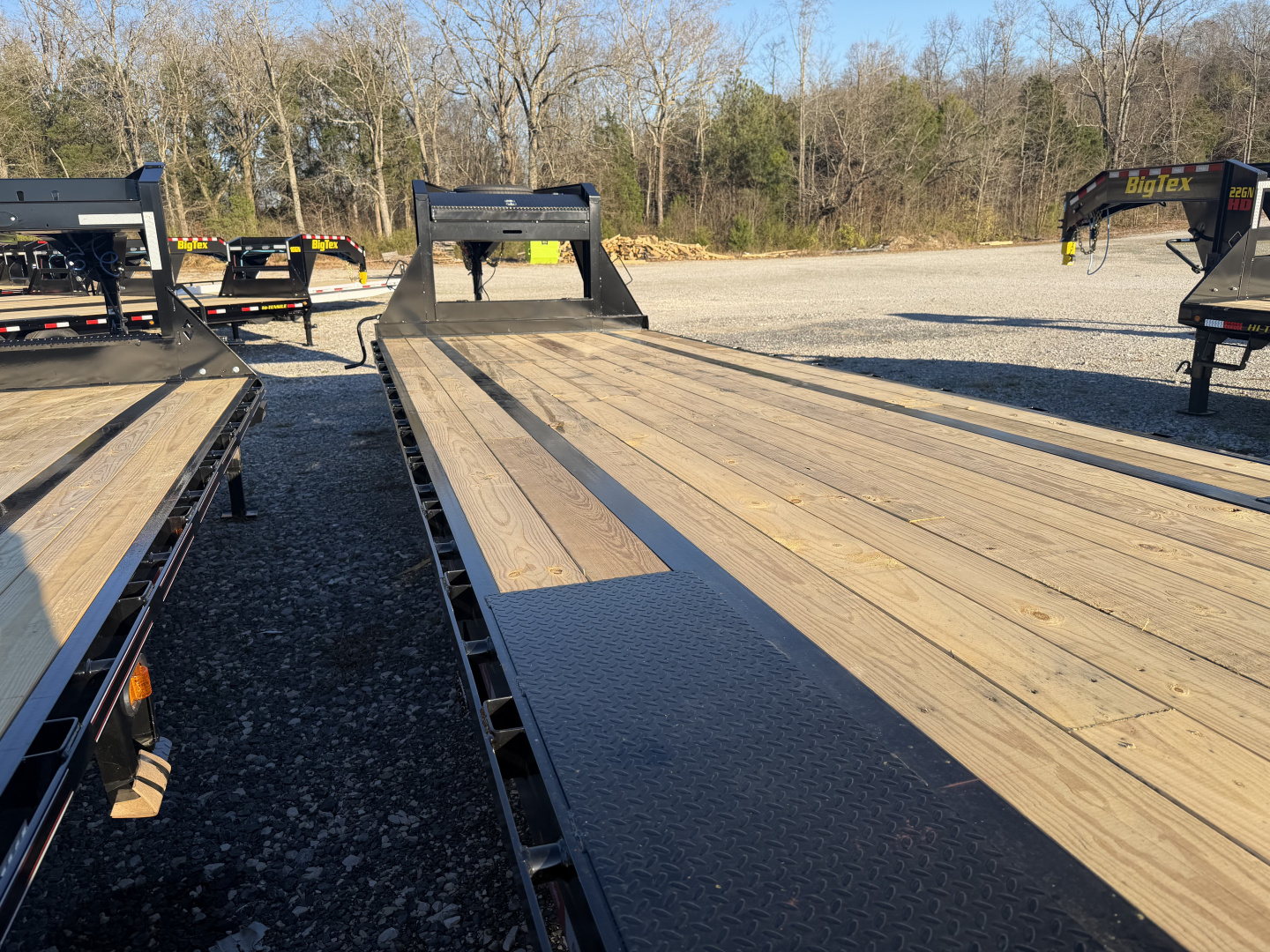 New 2026 Liberty LF16K Flatbed Trailer, SLIDE IN RAMPS, 17.5K GVWR