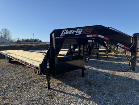 New 2026 Liberty LF16K Flatbed Trailer, SLIDE IN RAMPS, 17.5K GVWR