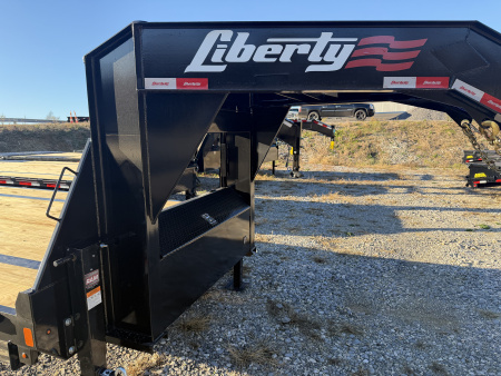 New 2026 Liberty LF16K Flatbed Trailer, SLIDE IN RAMPS, 17.5K GVWR