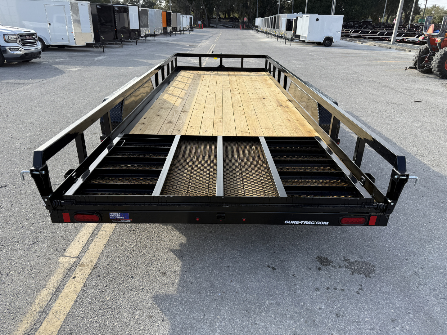 New 2026 Sure-Trac 7x20 Tube Top 10K Utility Trailer