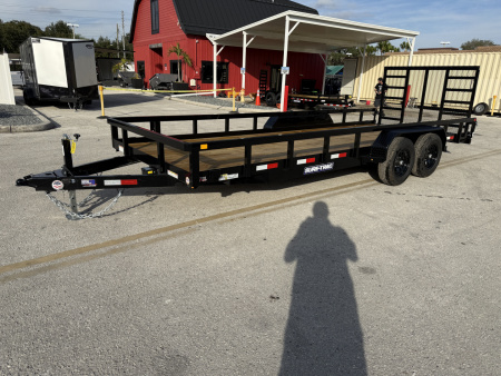 New 2026 Sure-Trac 7x20 Tube Top 10K Utility Trailer