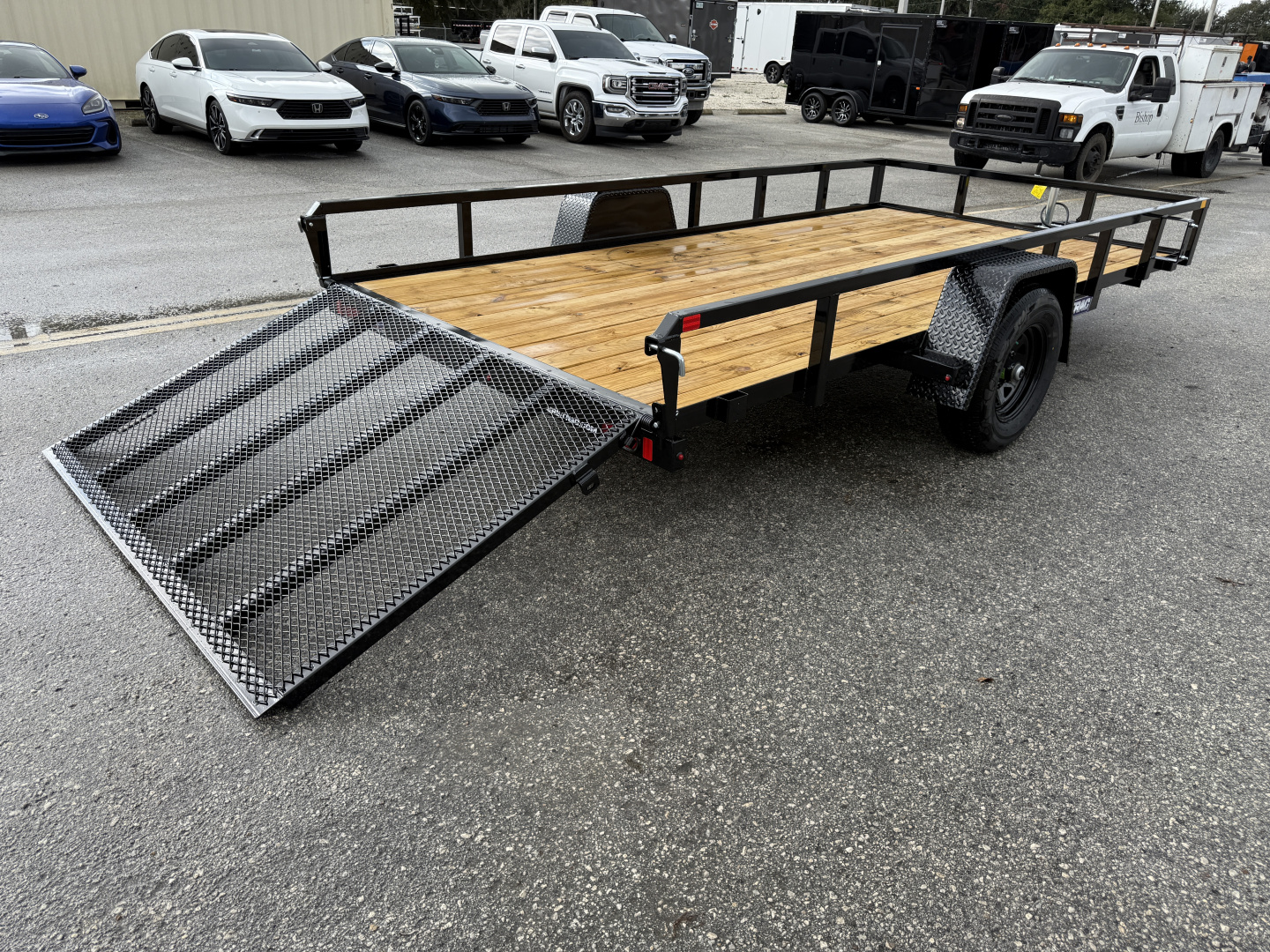 New 2026 Sure-Trac 7x14 5K Tube Top Utility Trailer