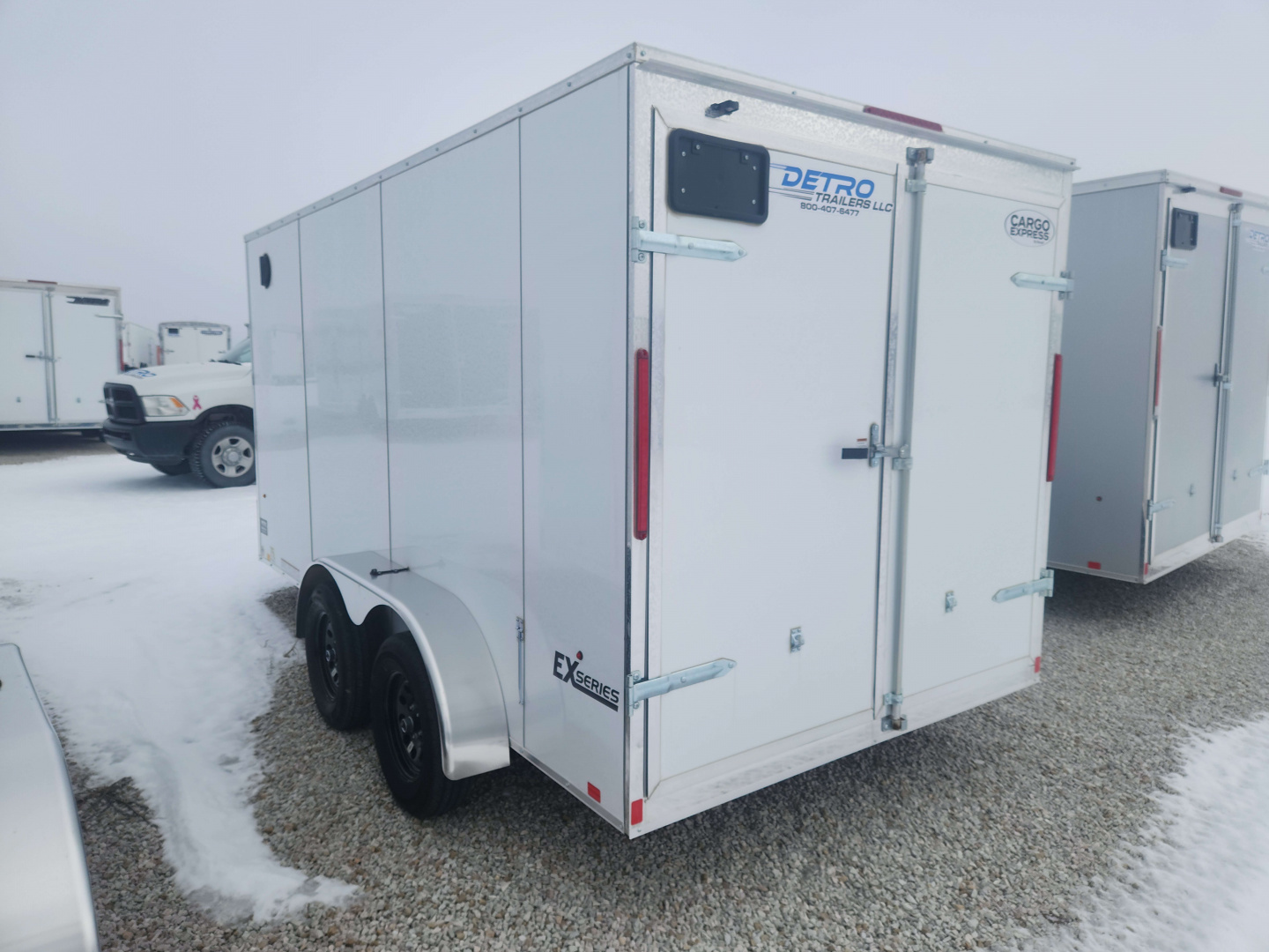 New 2025 Cargo Express 7 x 14 7K Double Rear Door Cargo / Enclosed Trailer