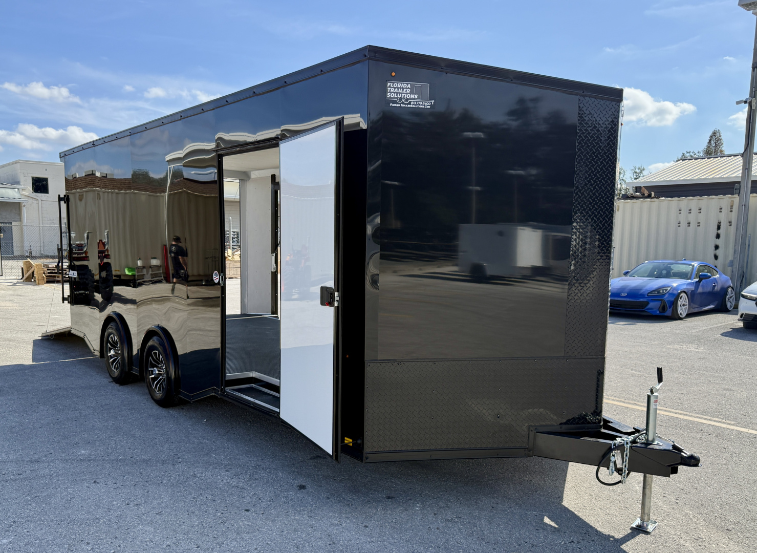 New 2026 Pace American 8.5x20 10K Black Out Rear Ramp Door W/ Ultimate Escape Door Car Hauler