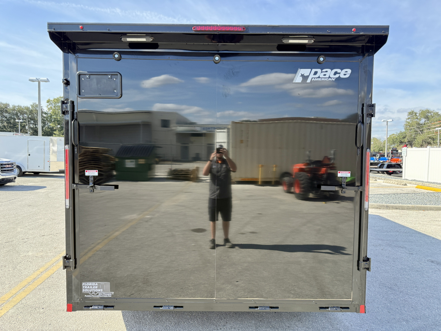 New 2026 Pace American 8.5x20 10K Black Out Rear Ramp Door W/ Ultimate Escape Door Car Hauler