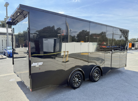 New 2026 Pace American 8.5x20 10K Black Out Rear Ramp Door W/ Ultimate Escape Door Car Hauler