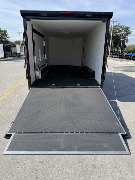 New 2026 Pace American 8.5x20 10K Black Out Rear Ramp Door W/ Ultimate Escape Door Car Hauler