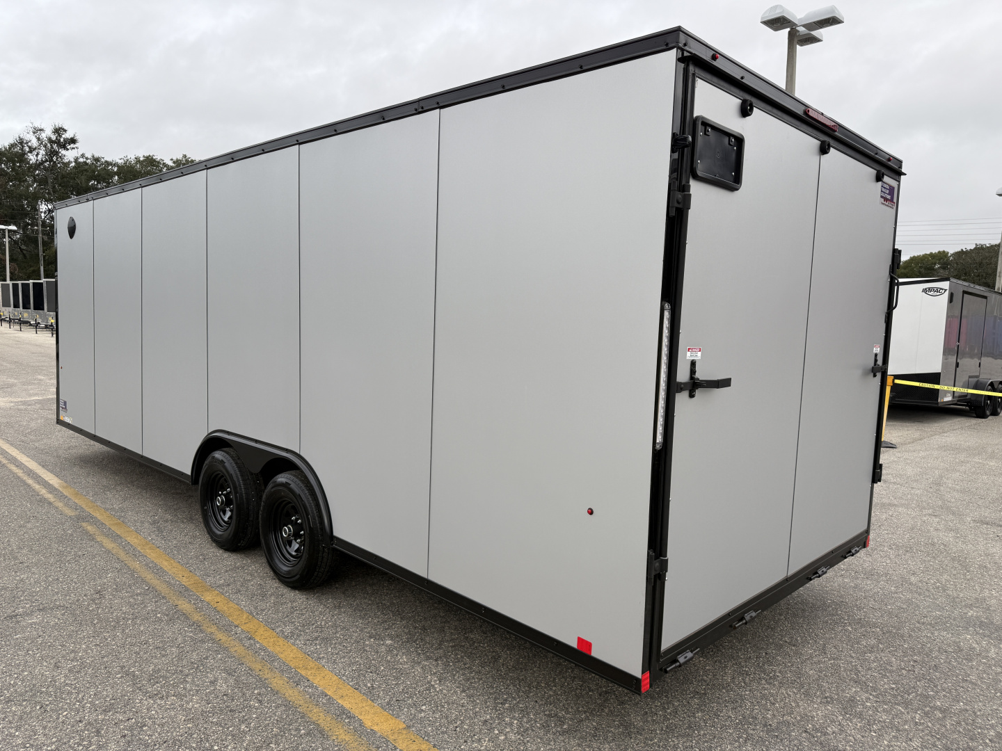 New 2026 Pace American 8.5x24 10K Black Out Rear Ramp Door Car Hauler