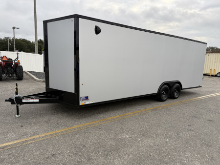 New 2026 Pace American 8.5x24 10K Black Out Rear Ramp Door Car Hauler