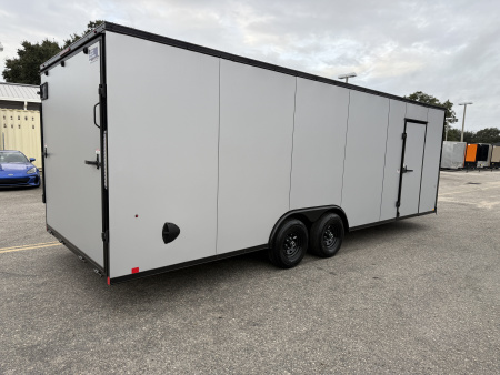 New 2026 Pace American 8.5x24 10K Black Out Rear Ramp Door Car Hauler