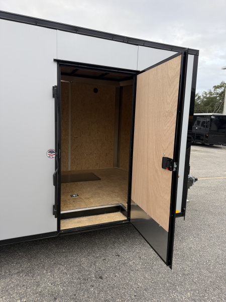 New 2026 Pace American 8.5x24 10K Black Out Rear Ramp Door Car Hauler