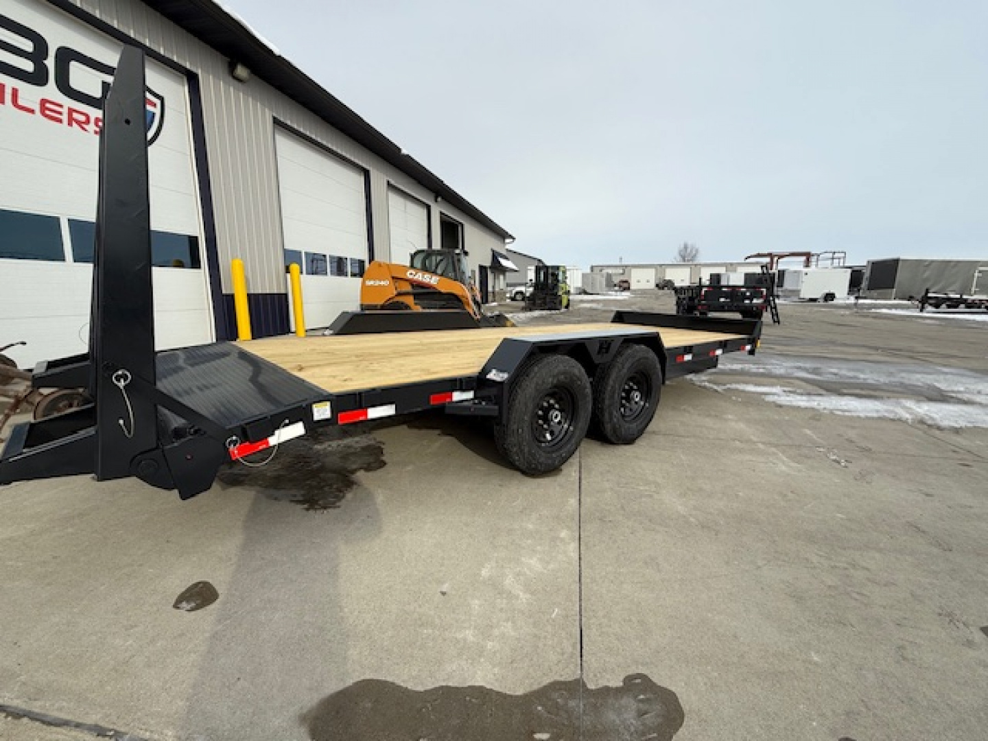 New 2026 Hillcrest 82"x18'+2' 15.4k Demco Coupler Equipment Trailer